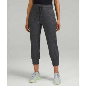 Lululemon Ready to Rulu‎ High Rise Cropped Jogger Heathered Raceway Grey Size 4